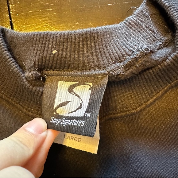 Vintage Sony Barbra XL Streisand 1994 Crewneck Retro Black Crewneck Music Cultur - Picture 2 of 7